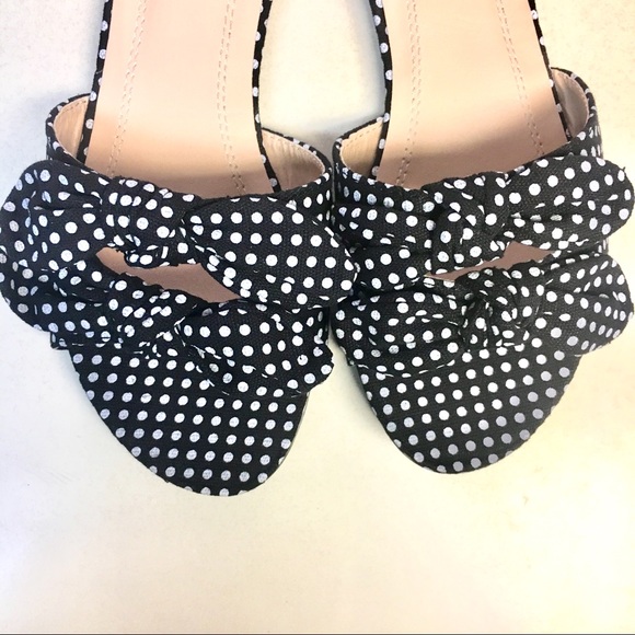 LAST TWO! Polka Dot Slip On Mule Flats - Picture 5 of 8